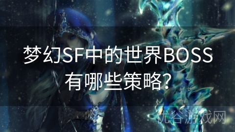 梦幻SF中的世界BOSS有哪些策略？