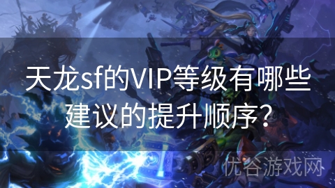 天龙sf的VIP等级有哪些建议的提升顺序？