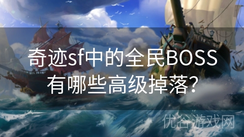 奇迹sf中的全民BOSS有哪些高级掉落？