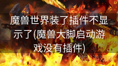 魔兽世界装了插件不显示了(魔兽大脚启动游戏没有插件)