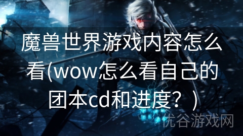 魔兽世界游戏内容怎么看(wow怎么看自己的团本cd和进度？)