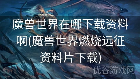 魔兽世界在哪下载资料啊(魔兽世界燃烧远征资料片下载)