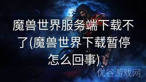 魔兽世界服务端下载不了(魔兽世界下载暂停怎么回事)