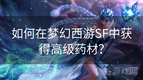 如何在梦幻西游SF中获得高级药材？