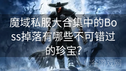 魔域私服大合集中的Boss掉落有哪些不可错过的珍宝？