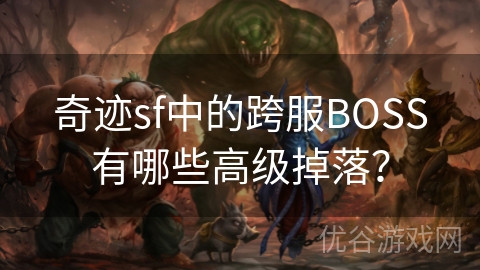 奇迹sf中的跨服BOSS有哪些高级掉落？