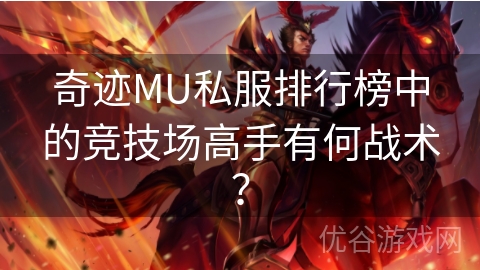 奇迹MU私服排行榜中的竞技场高手有何战术？