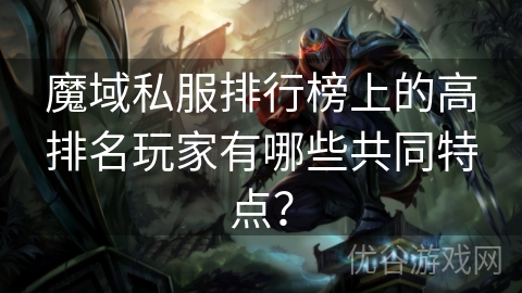 魔域私服排行榜上的高排名玩家有哪些共同特点？