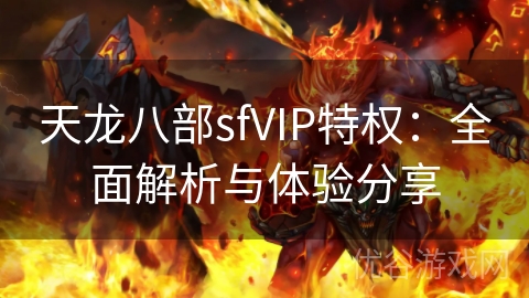 天龙八部sfVIP特权：全面解析与体验分享