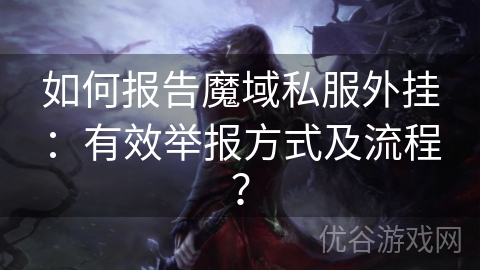 如何报告魔域私服外挂：有效举报方式及流程？