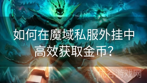 如何在魔域私服外挂中高效获取金币？