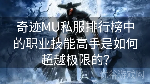 奇迹MU私服排行榜中的职业技能高手是如何超越极限的？