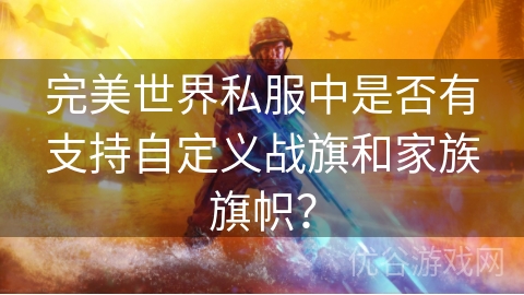 完美世界私服中是否有支持自定义战旗和家族旗帜？