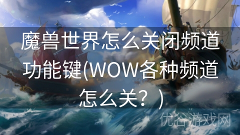 魔兽世界怎么关闭频道功能键(WOW各种频道怎么关？)