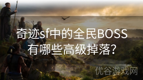 奇迹sf中的全民BOSS有哪些高级掉落？