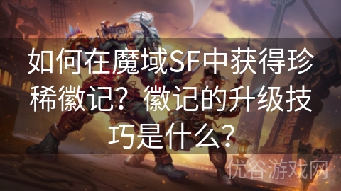 如何在魔域SF中获得珍稀徽记？徽记的升级技巧是什么？