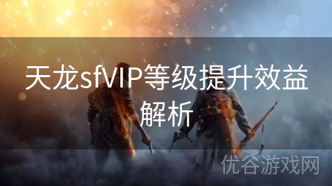 天龙sfVIP等级提升效益解析