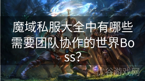 魔域私服大全中有哪些需要团队协作的世界Boss？