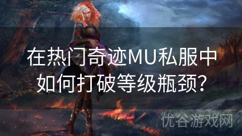 在热门奇迹MU私服中如何打破等级瓶颈？