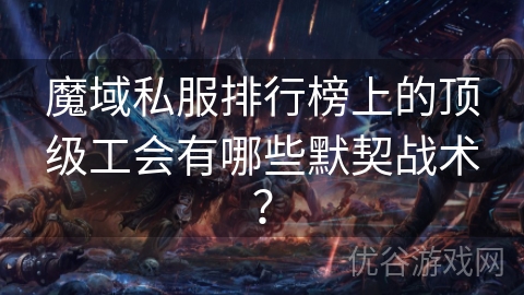 魔域私服排行榜上的顶级工会有哪些默契战术？