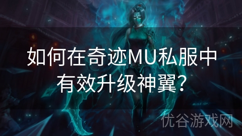 如何在奇迹MU私服中有效升级神翼？