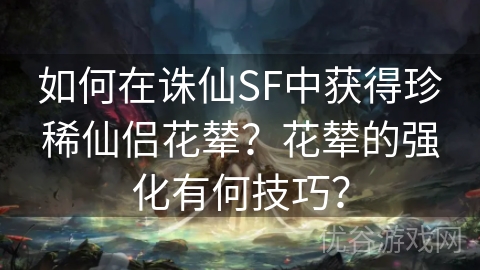 如何在诛仙SF中获得珍稀仙侣花辇？花辇的强化有何技巧？