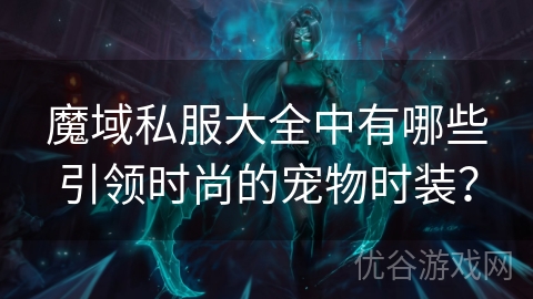 魔域私服大全中有哪些引领时尚的宠物时装？