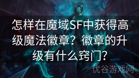 怎样在魔域SF中获得高级魔法徽章？徽章的升级有什么窍门？