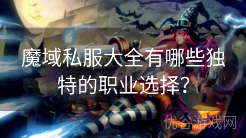 魔域私服大全有哪些独特的职业选择？