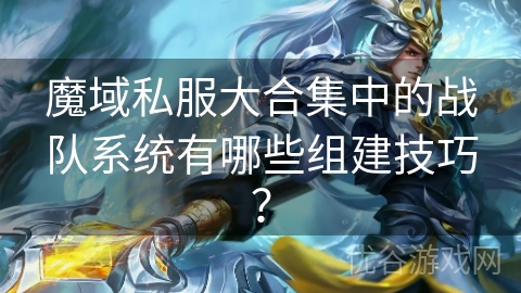 魔域私服大合集中的战队系统有哪些组建技巧？