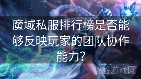 魔域私服排行榜是否能够反映玩家的团队协作能力？