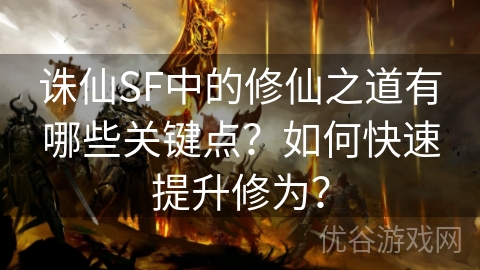 诛仙SF中的修仙之道有哪些关键点？如何快速提升修为？