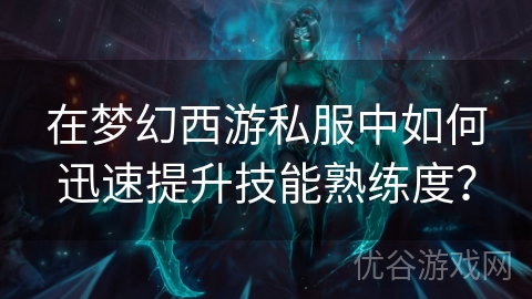 在梦幻西游私服中如何迅速提升技能熟练度？