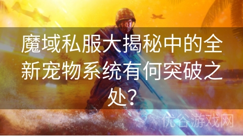 魔域私服大揭秘中的全新宠物系统有何突破之处？