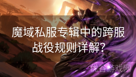 魔域私服专辑中的跨服战役规则详解？