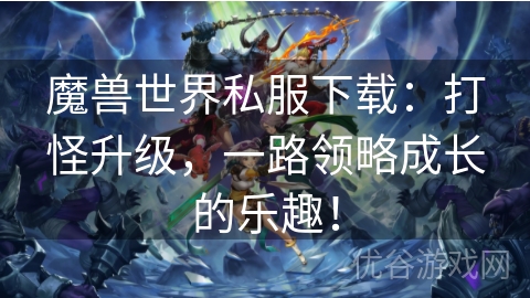 魔兽世界私服下载：打怪升级，一路领略成长的乐趣！