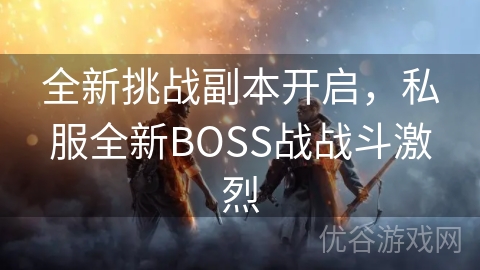 全新挑战副本开启，私服全新BOSS战战斗激烈