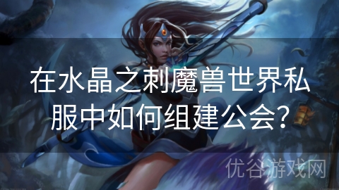 在水晶之刺魔兽世界私服中如何组建公会？