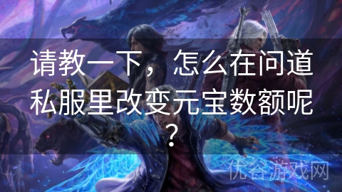 请教一下，怎么在问道私服里改变元宝数额呢？