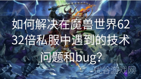 如何解决在魔兽世界6232倍私服中遇到的技术问题和bug？