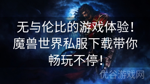 无与伦比的游戏体验！魔兽世界私服下载带你畅玩不停！