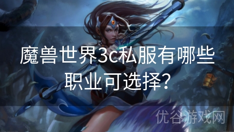 魔兽世界3c私服有哪些职业可选择？