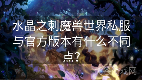 水晶之刺魔兽世界私服与官方版本有什么不同点？