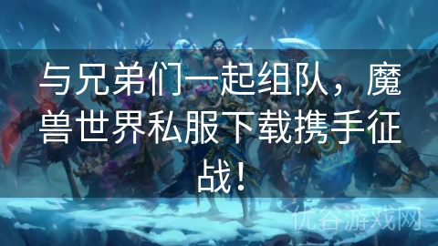 与兄弟们一起组队，魔兽世界私服下载携手征战！