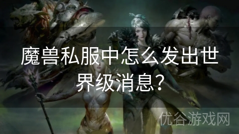 魔兽私服中怎么发出世界级消息？