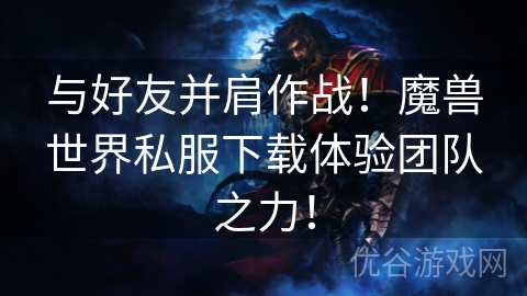 与好友并肩作战！魔兽世界私服下载体验团队之力！