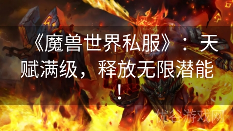 《魔兽世界私服》：天赋满级，释放无限潜能！