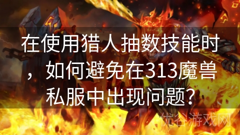 在使用猎人抽数技能时，如何避免在313魔兽私服中出现问题？