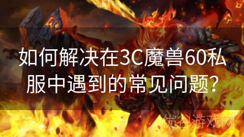 如何解决在3C魔兽60私服中遇到的常见问题？