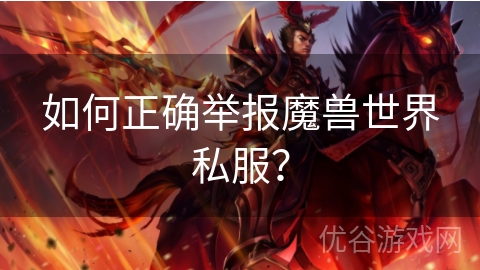 如何正确举报魔兽世界私服？